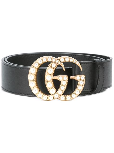 gucci black pearl belt|Gucci pearl belt small.